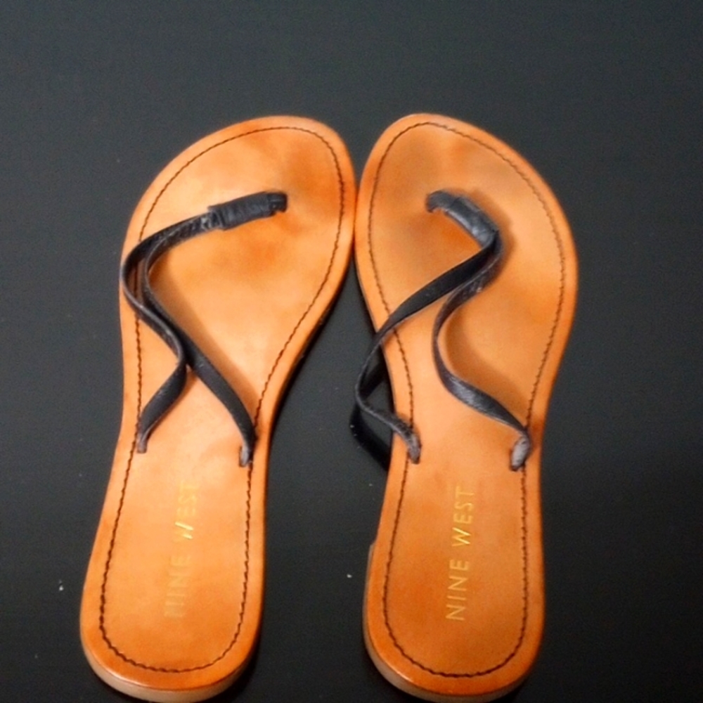 Nine West black sandals